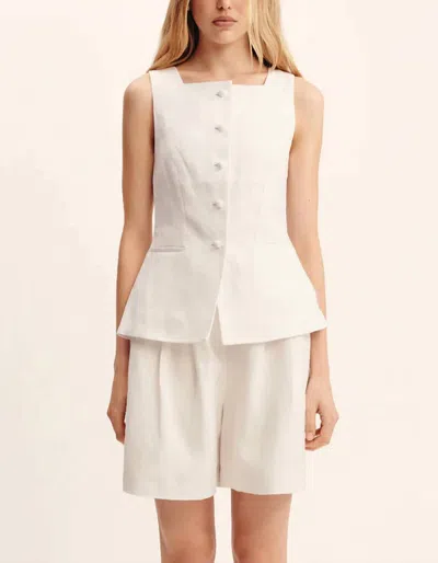 Posse Rio Vest In Ivory In White