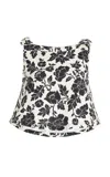 Posse Romeo Bow-detailed Linen Sleeveless Top In Beige