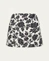 Posse Romeo Mini Skirt Bone/black In Boneblack