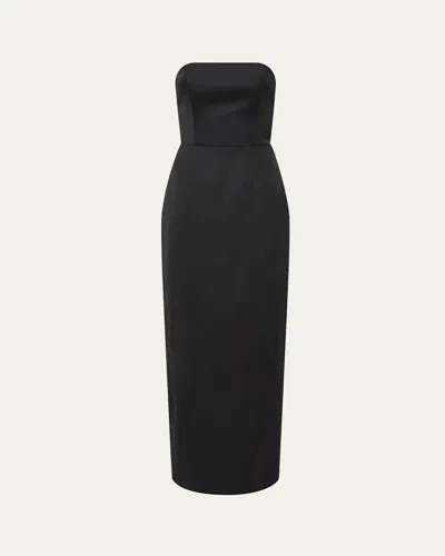 Posse Romeo Strapless Dress In Black