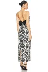 Shop Posse Romeo Strapless Dress In Bone & Black