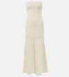 Posse Romy Crochet-trimmed Maxi Dress In Neutral