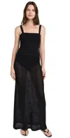 Posse Romy Knitted Viscose Set In Black