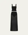 Posse Romy Knitted Viscose Set In Black