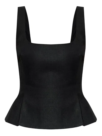 POSSE ROSALIE PEPLUM TOP