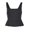 Posse Inactive Coo China Style Rosalie Top In Black