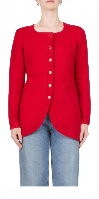 POSSE SABRINA CARDIGAN IN RUBY