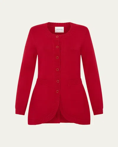 POSSE SABRINA LONG-SLEEVE CARDIGAN