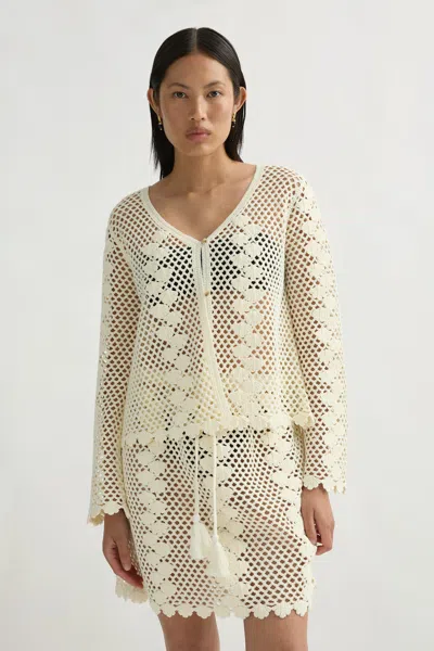 Posse Saskia Cardigan In White