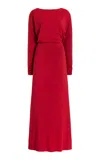 POSSE SIENNA DRAPED JERSEY MAXI DRESS