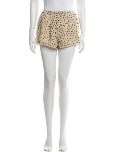 Pre-owned Posse Silk Mini Shorts W/ Tags In Neutrals