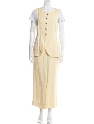 Pre-owned Posse Skirt Set In Yellow