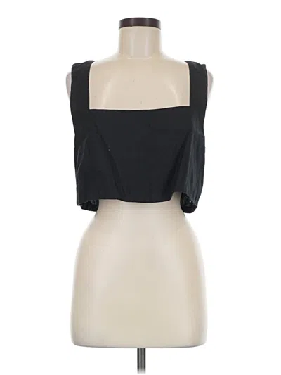 Pre-owned Posse Sleeveless Blouse In Black