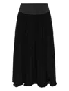 Posse Solene Gathered Maxi Skirt In Black