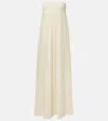 Posse Solene Strapless Maxi Dress In Neutral