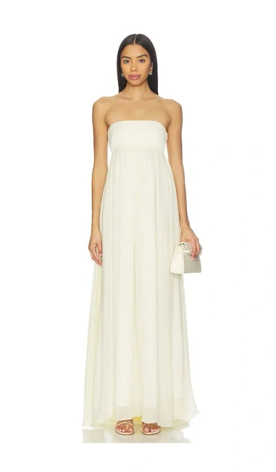Posse Solene Strapless Dress In White