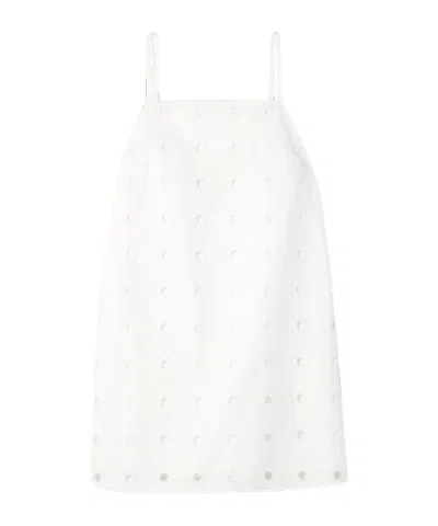 Posse Square Neck Dress In White