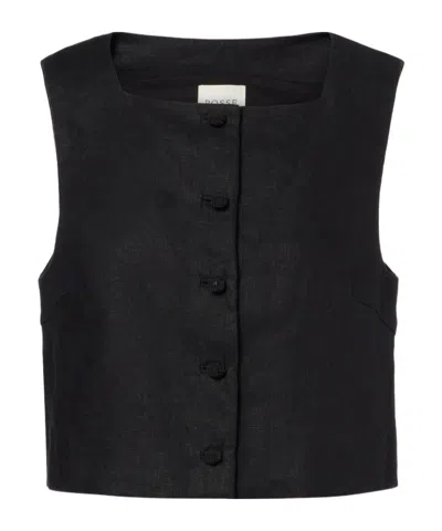 Posse Rio Sleeveless Top In Black
