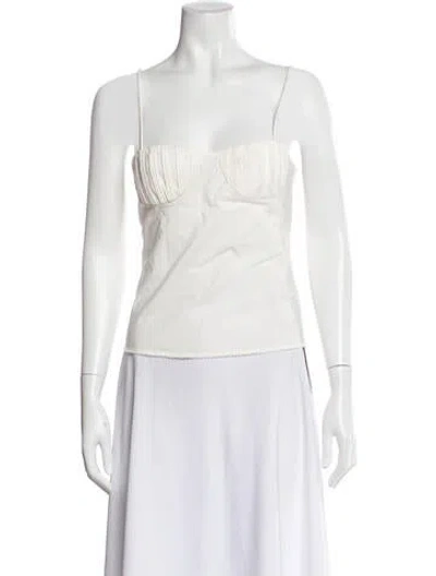 Pre-owned Posse Square Neckline Sleeveless Top In Multi