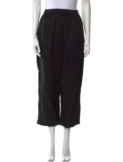 Pre-owned Posse Straight Leg Pants In Black