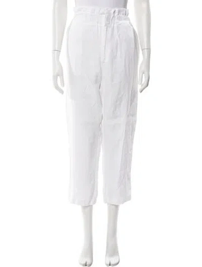 Pre-owned Posse Straight Leg Pants In White
