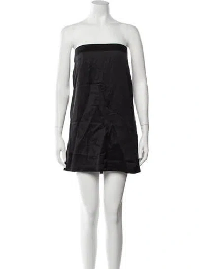 Pre-owned Posse Strapless Mini Dress W/ Tags In Black