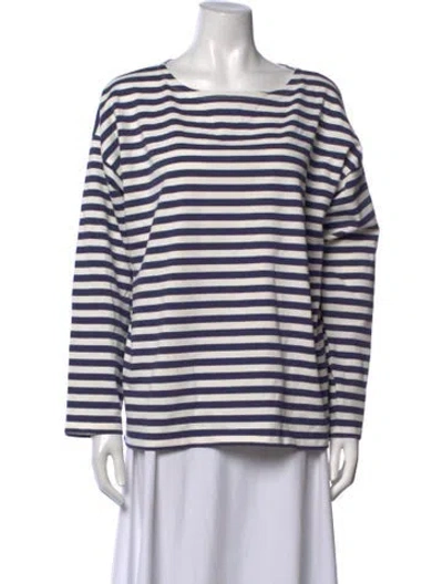 Pre-owned Posse Striped Crew Neck Top W/ Tags In Multicolor