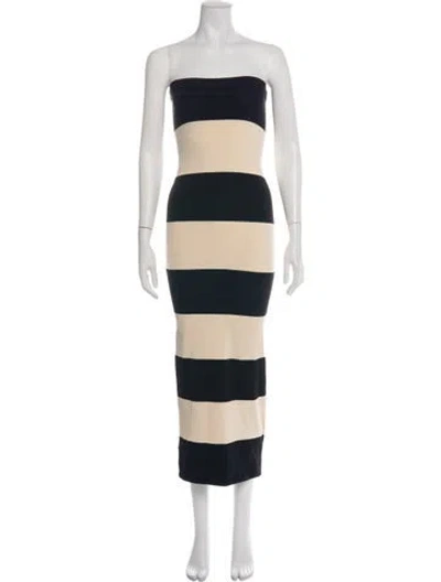 Pre-owned Posse Striped Long Dress W/ Tags In Multicolor