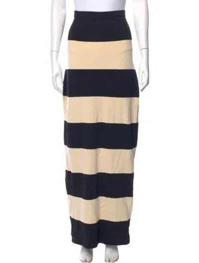 Pre-owned Posse Striped Long Skirt In Multi