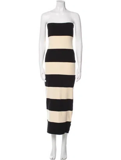 Pre-owned Posse Striped Midi Length Dress