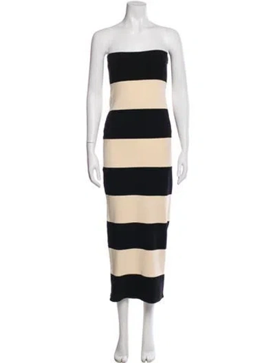 Pre-owned Posse Striped Midi Length Dress