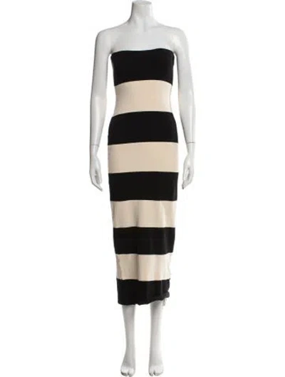 Pre-owned Posse Striped Midi Length Dress