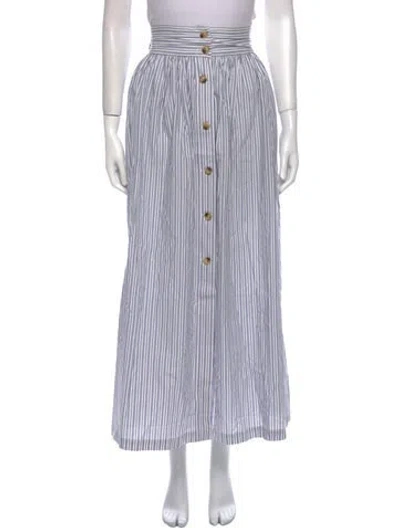 Pre-owned Posse Striped Midi Length Skirt W/ Tags In Multi
