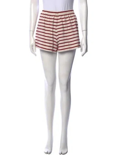 Pre-owned Posse Striped Mini Shorts