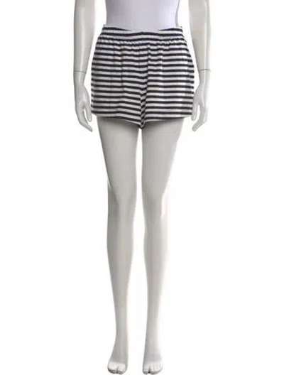 Pre-owned Posse Striped Mini Shorts In Multi
