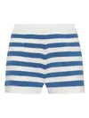 Posse Ari High-rise Striped Shorts In Multi