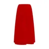 Posse Sylvie Midi Skirt In Ruby
