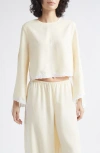 Posse Tabitha Long Sleeve Blouse In Buttermilk In Yellow
