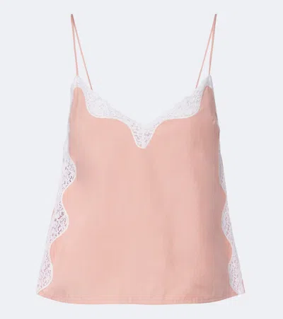 Posse Tabitha Lace-trimmed Top In Multi