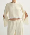 Posse Tabitha Long Sleeve Blouse In Buttermilk In White