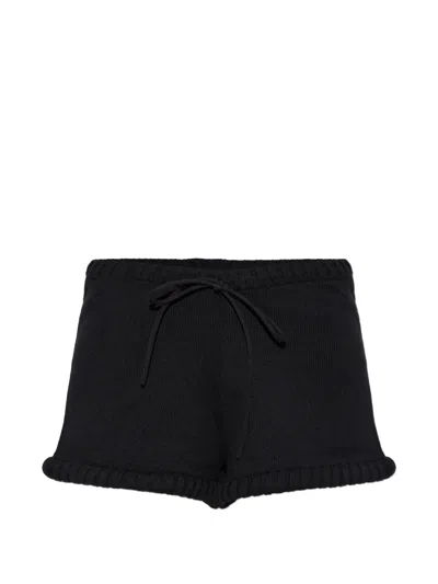 Posse Teo Ribbed-trim Shorts In Black