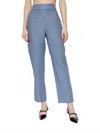 Posse Thea Straight Leg Trousers In Steel Blue In Blue