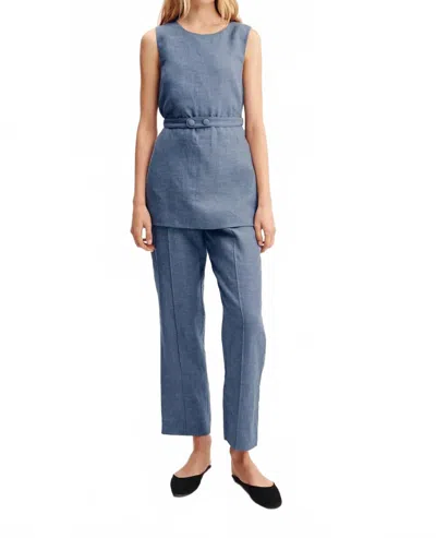 Posse Thea Trouser In Steel Blue