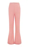 POSSE EXCLUSIVE TIA FLARED LINEN TROUSERS