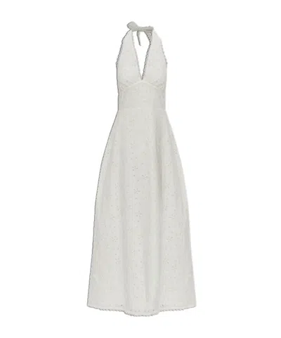 Posse Tie-waist Dress In White
