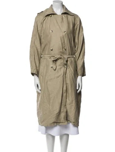 Pre-owned Posse Trench Coat In Brown