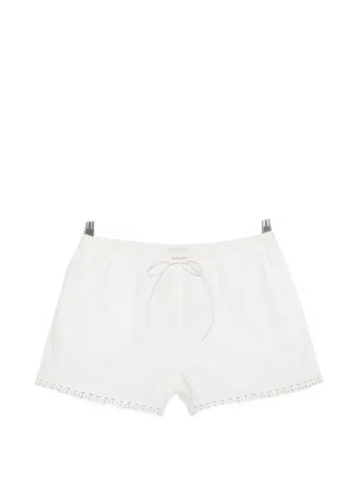 Posse Veda Lace-trim Shorts In White