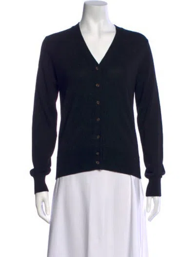 Pre-owned Posse V-neck Sweater In Black