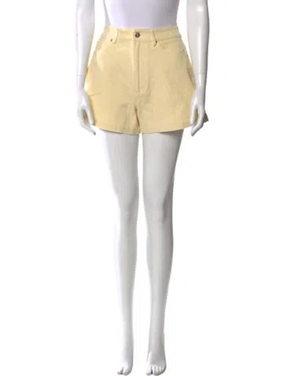 Pre-owned Posse Wide Leg Pants In Yellow