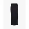 Posse Womens Black Emma Mid-rise Linen Maxi Skirt In Black